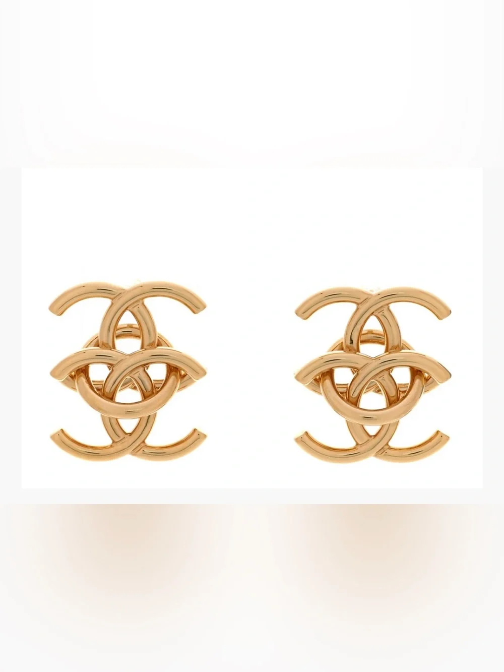 Chanel Double CC interlock earrings